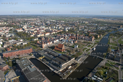 Elblag z lotu ptaka. 19.04.2009 fot. Kacper Kowalski...