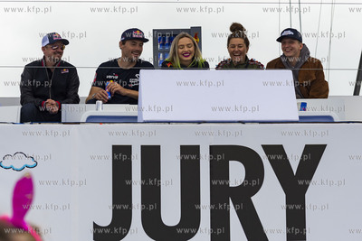 Red Bull Konkurs Lotów w Gdyni. Nz. Jury konkursu...