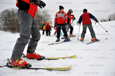 Stok narciarski w Przywidzu na Kaszubach. Na miejscu...