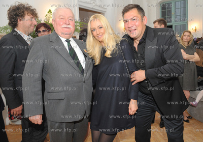 Urodziny Lecha Walesy w Palacu Opatow w Gdansku Oliwie....