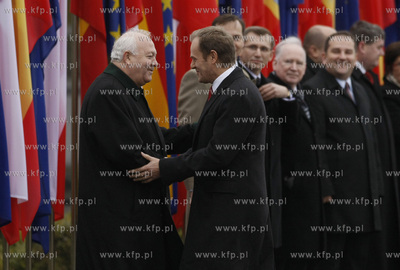 Sopot. Spotkanie premiera RP Donalda Tuska z premierem...