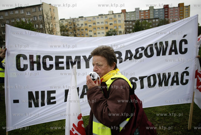 Gdansk. Demonstracja ponad 3 tys. zwiazkowcow z Grupy...