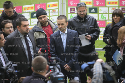 Gdansk. PGE Arena. Konferencja prasowa nowego trenera...
