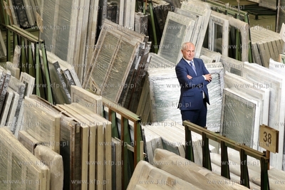 Prezes bytowskiej firmy Drutex, Leszek Gierszewski...