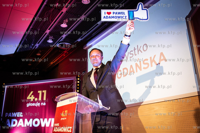 Amber Expo w Gdańsku. Konwencjia wyborcza Pawła Adamowicza...