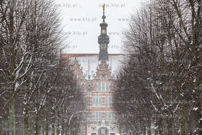 Zima w Gdańsku. Budynek głowny Politechniki Gdańskiej.
09.02.2021
fot....