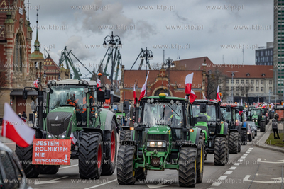 Gdańsk. Ogólnopolski protest rolników przeciwko...