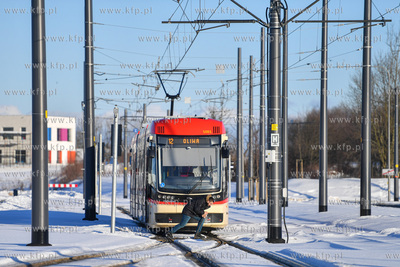 Tramwaj pesa jazz duo na pętli Ujeścisko. 14.02.2021...