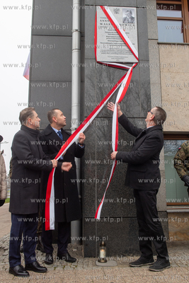 Budynek NSZZ Solidarność w Gdańsku. Uroczystość...