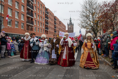 Gdańsk. Parada z okazji Narodowego Święta Niepodległości....
