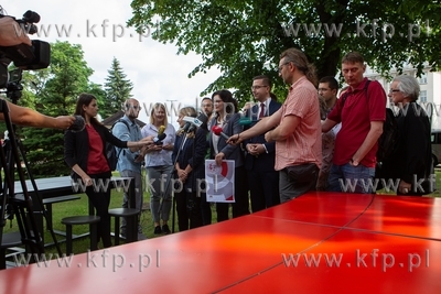 Briefing prasowy z udziałem prezydent Aleksandry Dulkiewicz...