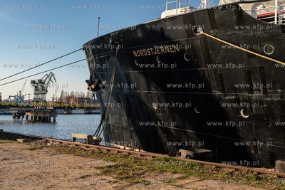 Gdańsk. Stocznia Cesarska. Nz. MS Nordstjernen (Gwiazda...