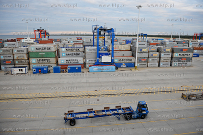 Gdansk. Terminal kontenerowy DCT. Wizyta przedstawicieli...