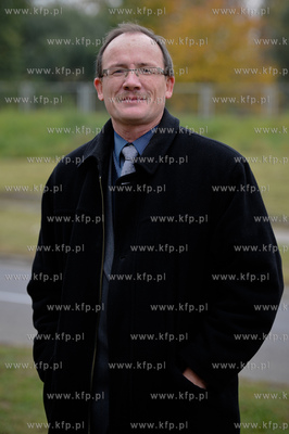 Gdansk. Wysepka na Wezle Kliniczna. Konferencja prasowa...