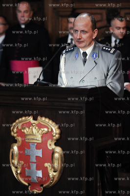 Gdansk. Dwor Artusa. Slubowanie 116 nowo przyjetych...