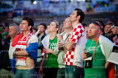 Gdansk. Fanzone - Strefa Kibica na Placu Zebran Ludowych....
