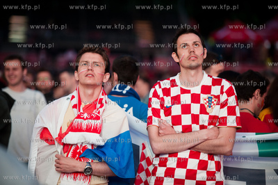 Gdansk. Fanzone - Strefa Kibica na Placu Zebran Ludowych....