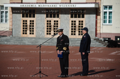 Gdynia. Oksywie. Akademia Marynarki Wojennej. Uroczystosc...