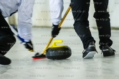 Gdansk. Hala Oliwia. Tor Curlingowy. Mecz 5 kolejki...