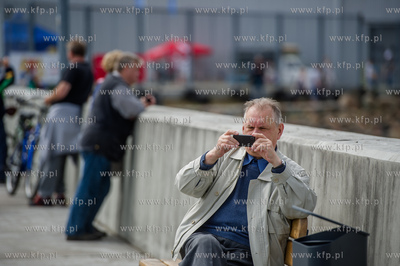 Gdansk. Uroczystosc otwarcia Falochronu Zachodniego...