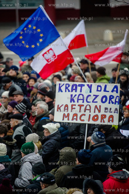 Gdynia. Strajk Obywatelski Komitetu Obrony Demokracji...