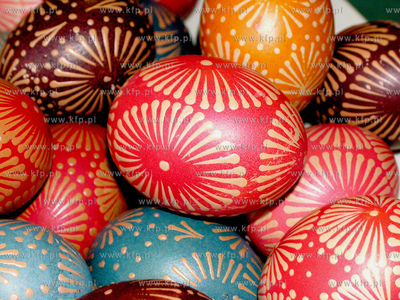 Pisanki wielkanocne przygotowane przez Anne Brochocka....