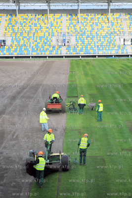 Dzien Otwarty na budowanym stadionie pilkarskim przy...