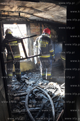 Sopot ulica Grunwaldzka 97a. Pozar mieszkania na poddaszu....