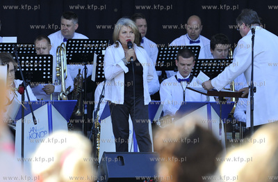 Sopot. Plac Zdrojowy k. Molo. Recital Krystyny Pronko...