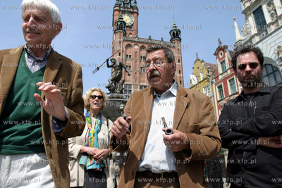 Gunter Grass w Gdansku. 1.06.2003 fot. Wojtek Jakubowski...