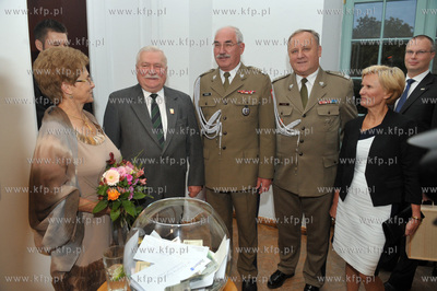 Urodziny Lecha Walesy w Palacu Opatow w Gdansku Oliwie....