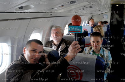 Promocyjny i oficjalnie pierwszy lot na trasie Gdansk...
