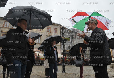 Zwiedzanie Lublina przez uczestnikow pierwszego, promocyjnego...