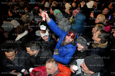 Sylwester POLSATEM na skwerze Kosciuszki w Gdyni. 31.12.2013...