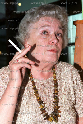 Joanna Chmielewska - pisarka 12.06.99 fot. Wojtek Jakubowski...