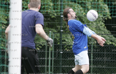 Sopot. Pilka nozna. Spotkanie towarzyskie druzyn Urzedu...