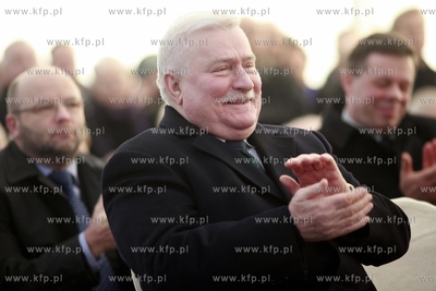 Gdansk Rebiechowo. Lotnisko im. Lecha Walesy. Uroczyste...