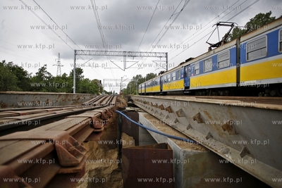 Budowa Drogi Zielonej pod torami PKP i SKM na gdanskiej...