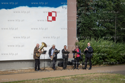 Uroczyste odsłonięcie muralu  w Gdańsku-Zaspie na...