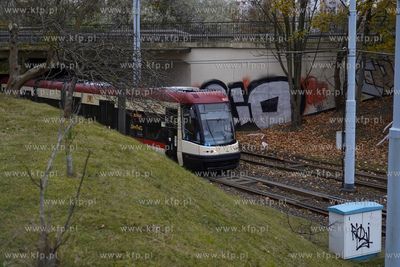 Pętla tramwajowa Zaspa. 07.11.2024 fot. Paweł Marcinko...