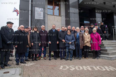 Budynek NSZZ Solidarność w Gdańsku. Uroczystość...
