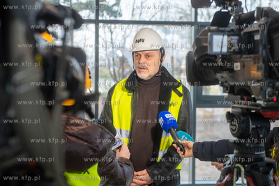 Westerplatte. Budowa biura obsługi ruchu turystycznego...