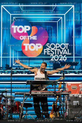 Opera Leśna. Top of the Top Sopot Festival. Nz. Krzysztof...