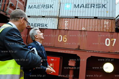 Gdansk. Terminal kontenerowy DCT. Wizyta przedstawicieli...