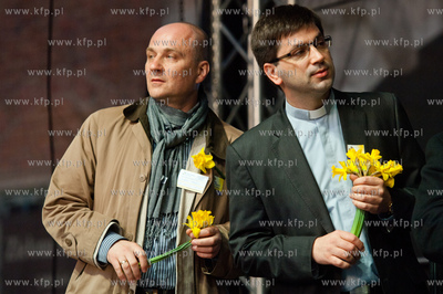 Gdansk. Scena przy Zielonej Bramie. Koncert Ani Rusowicz...