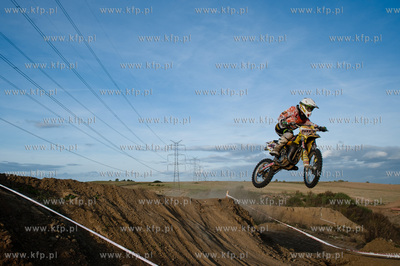 Gdansk. Tor motocrossowy przy ul. Starogardzkiej. Zawody...