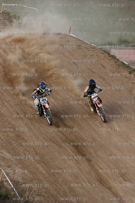 Gdansk. Tor motocrossowy przy ul. Starogardzkiej. Zawody...