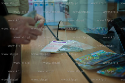 Gdansk. Zaspa. Kolektura Lotto przy ul. Pilotow. Kumulacja...