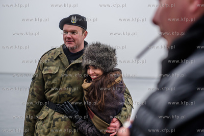 Gdynia. Nabrzeże Pomorskie. Uroczysta przysięga wojskowa...
