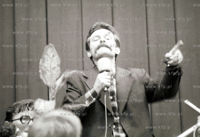 Strajk Sierpien'80 w Stoczni Gdanskiej im Lenina. Nz...